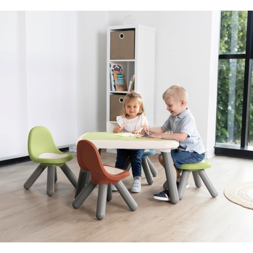 Smoby Life - Children's Chair GRN - made of recycled material, UV -resistant, stable plastic, Fr in inside and drauen, from 18 m