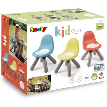 Smoby Life - Children's Chair GRN - made of recycled material, UV -resistant, stable plastic, Fr in inside and drauen, from 18 m