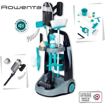 Smoby Rowenta cleaning trolley with vacuum cleaner 330319 3032163303190