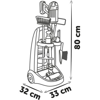 Smoby Rowenta cleaning trolley with vacuum cleaner 330319 3032163303190