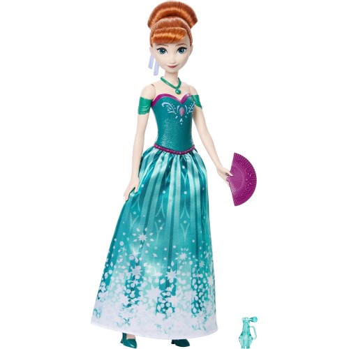 Mattel Disney Frozen Spin & Reveal Anna Fashion Doll & Accessories With 11 Surprises From Disney Movie JBG60 194735280377