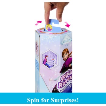 Mattel Disney Frozen Spin & Reveal Anna Fashion Doll & Accessories With 11 Surprises From Disney Movie JBG60 194735280377