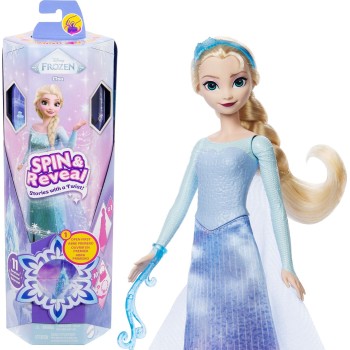 Mattel Surprise Elsa Spin And Reveal Disney Frozen Κούκλα JBG59 194735280360