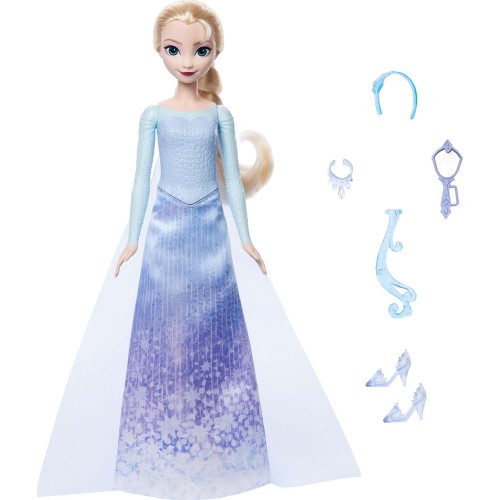 Mattel Disney Frozen Spin & Reveal Elsa Fashion Doll & Accessories With 11 Surprises From Disney Movie JBG59 194735280360
