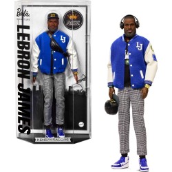 Mattel Barbie Signature Lebron James Kenbassadors Doll Collectible With Varsity Jacket Outfit & Accessories HRM33 194735180493