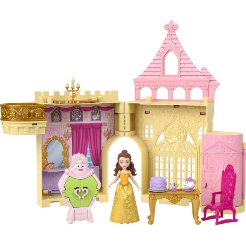 Mattel Disney Princess Μίνι Κούκλες Το Παλάτι Της Πεντάμορφης Σετ Παιχνιδιών JDP54 194735288588