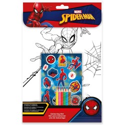 kids licensing KL Σετ Χρωματισμού Με Αυτοκόλλητα Spiderman SP50019 8435507873307