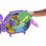 Mattel Polly Pocket Pet Connects Elephant, Stackable Compact Playset With Micro Doll and Pet Animal, Mini Toys, Travel Toys GYV9