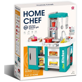 Toys-shop Choice Home Chef Παιδική Κουζίνα Με Φώτα, Ήχους Και 53 Αξεσουάρ JU102138 6990225021383