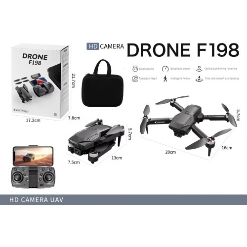 F198 Toys-shop Choice Drone F198 2.4G R/C 4-Axis Set Με Διπλή HD Κάμερα ...