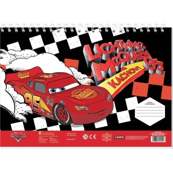 Diakakis imports Disney Cars Μπλοκ Ζωγραφικής Cars 23X33 40Φυλ Αυτοκ-Στενσιλ- 2Σελ ΧΡ - 1 Τμχ 000564987 5205698748257