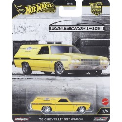Mattel Hot Wheels Premium Car Culture Fast Wagons '70 Chevelle SS Wagon1:64 Scale Collectible Toy Vehicle FPY86 / JBK67 19473526