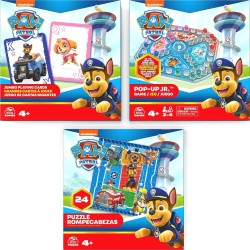 Spin Master paw patrol - game bundle with jumbo cards - pop-up game and 24 piece 097772 778988461747