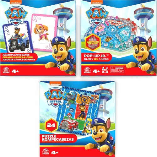 Spin Master PAW Patrol - Game Bundle Με Κάρτες Jumbo - Pop -Up Παιχνίδι Και 24 Κομμάτια Παζλ 097772 778988461747