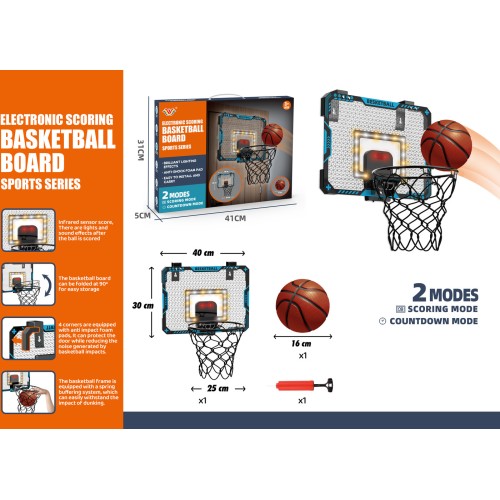 Toys-shop Choice Basketball Board Electronic Scoring Sport Series 2 Modes Of Play JS082826 6990225828265
