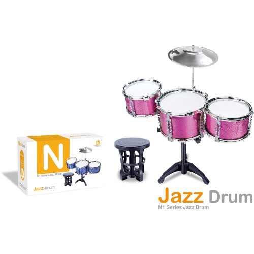 Toys-shop Choice N1 Series Jazz Drum Set With 3 Drums And 1 Chair JM095806 6990225958061