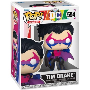 Funko pop! heroes: dc pride - tim drake 554 vinyl figure 101436 889698841528