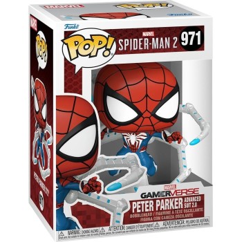Funko Spiderman Pop! Marvel Gamervese: Spider-Man 2 - Peter Parker (Advanced Suit 2.0) 971 Bobble-Head Φιγούρα Βινυλίου 093353 8