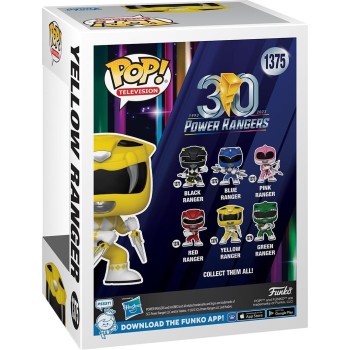 Funko pop! tv: mighty morphin power rangers 30th - yellow ranger - power rangers  085137 889698721585