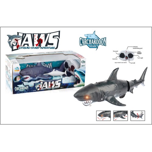 Toys-shop Choice R/C Τηλεκατευθυνόμενος Καρχαρίας Με Ήχους Jaws Extreme Shark Adventure  JF093620 6990225936205