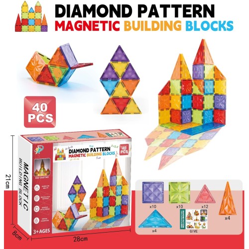 Toys-shop Choice Magnetic Blocks 40Pcs JK173958 6990225739585