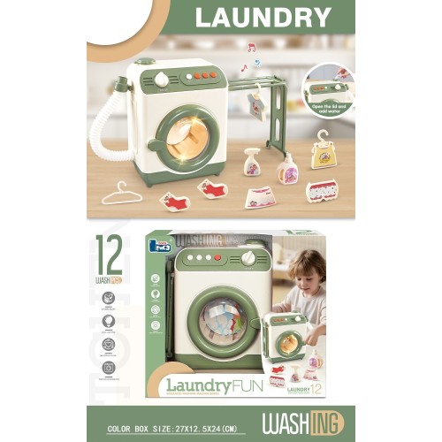 Toys-shop Choice B/O Washing Machine With Light & Music(3*AA Not Battery) JU105077 6990225050772