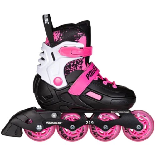 POWERSLIDE Khaan Magic Pink Showed Coars-black/white/pink Black-white-pink, Size 31-34 19.940717/31 4040333604489