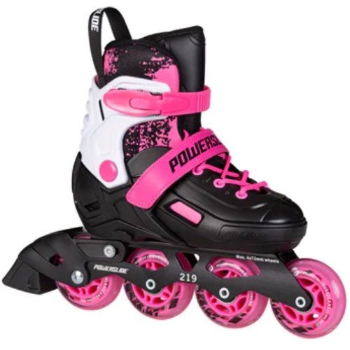 POWERSLIDE khaan magic pink αυξομειούμενα πατίνια - μαύρο/λευκό/ροζ χρώμα μαύρο-λευκό-ροζ, μέγεθος 31-34 19.940717/31 4040333604