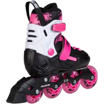 POWERSLIDE khaan magic pink αυξομειούμενα πατίνια - μαύρο/λευκό/ροζ χρώμα μαύρο-λευκό-ροζ, μέγεθος 31-34 19.940717/31 4040333604
