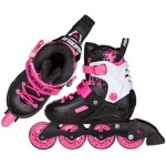POWERSLIDE khaan magic pink αυξομειούμενα πατίνια - μαύρο/λευκό/ροζ χρώμα μαύρο-λευκό-ροζ, μέγεθος 39-42 19.940717/39 4040333604