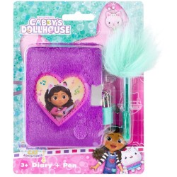 canenco Gabbys Dollhouse Gabby's Dollhouse Plush Diary With Lock And Pen GD99988 8719668021792