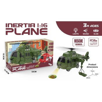 Toys-shop Choice Rescue Series Friction Ελικόπτερο Διάσωσης Με Φώτα, Ήχους JA125358 6990225253586