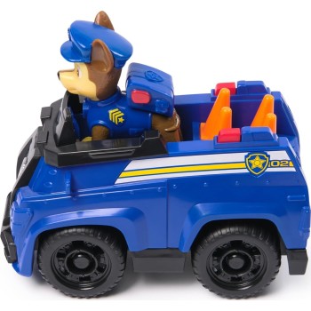 Spin Master paw patrol, chases patrol cruiser, toy car with collectible action figure,  107158 681147037502