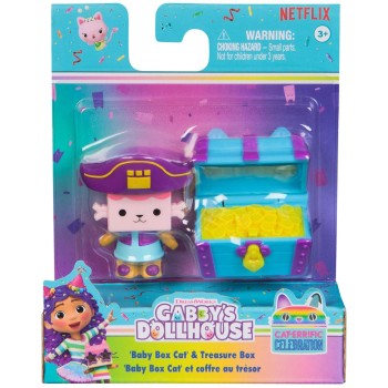 Gabbys Dollhouse Spin Master Gabby's Dollhouse: Cat-Errific Celebration - 'Baby Box Cat' & Treasure Box (20149924) 6071670 68114