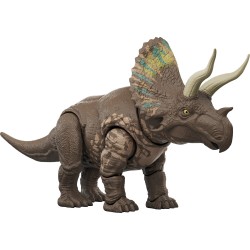 Mattel Jurassic World Rebirth Gigantic Thrashers Eotriceratops Dinosaur Figure Toy, Tail Activated Attack JGB92 / JGB93 19473530