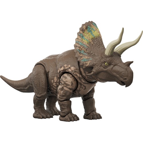 Mattel Jurassic World Rebirth Gigantic Thrashers Eotriceratops Dinosaur Tail Activated Attack Μεγάλος Δεινόσαυρος JGB92 / JGB93 