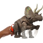 Mattel Jurassic World Rebirth Gigantic Thrashers Eotriceratops Dinosaur Figure Toy, Tail Activated Attack JGB92 / JGB93 19473530