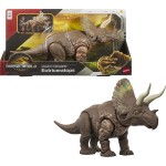 Mattel Jurassic World Rebirth Gigantic Thrashers Eotriceratops Dinosaur Figure Toy, Tail Activated Attack JGB92 / JGB93 19473530