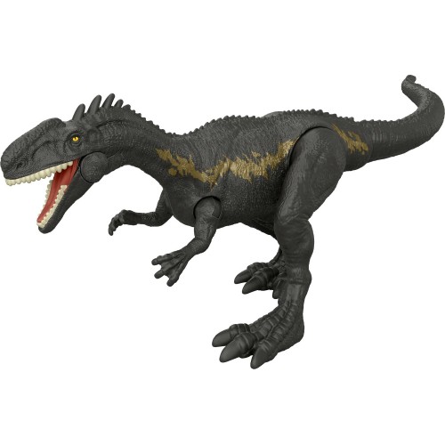 Mattel Jurassic World Rebirth Strike Attack Monolophosaurus Dinosaur Toy, Single Strike Action, Authentic & Posable JGB77 / JCL6