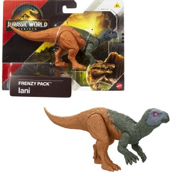 Mattel Jurassic World Rebirth Frenzy Pack Iani Dinosaur Figure, Authentic Toy, Digital Play JGB72 / JCL52 194735272952