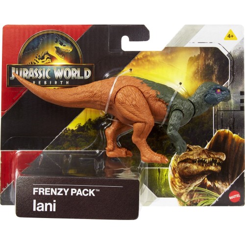 Mattel Jurassic World Rebirth Frenzy Pack Iani Dinosaur Figure, Authentic Toy, Digital Play JGB72 / JCL52 194735272952
