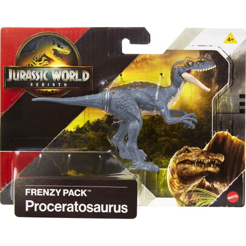Mattel Jurassic World Rebirth Frenzy Pack Proceratosaurus Dinosaur Figure, Authentic Toy, Digital Play JGB72 / JCL55 19473527304