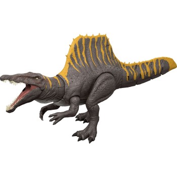 Mattel Jurassic World Rebirth Tail Thrasher Spinosaurus Δεινόσαυρος Με Διπλή Λειτουργία Επίθεσης Και Ήχους Φιγούρα Παιχνιδιού JG