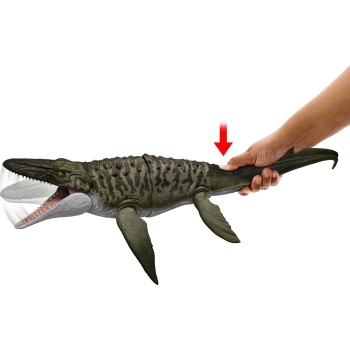 Mattel Jurassic World Rebirth Bite N Blast Mosasaurus And Mini Dilophosaurus Με Λειτουργία Κίνησης Και Ήχους Φιγούρα Παιχνιδιού 