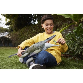 Mattel Jurassic World Rebirth Bite N Blast Mosasaurus Action Figure And Mini Dilophosaurus Dinosaur Toy JCH00 194735270620
