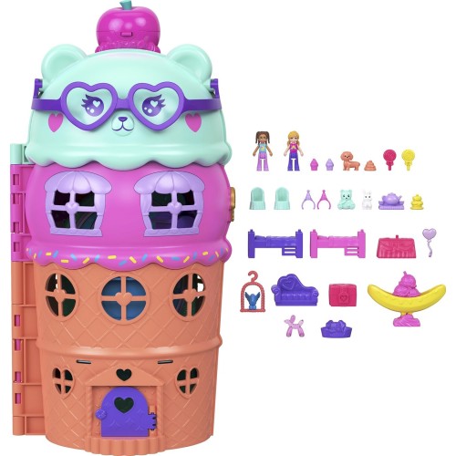 Mattel Polly Pocket Σπιτάκι Παγωτό Gelato Σετ Παιχνιδιών JFT91 194735305803