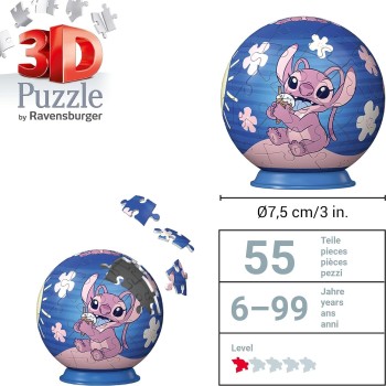 Ravensburger Disney Stitch 3D Puzzle 54 Τεμ. Stitch 74023 4005556115983