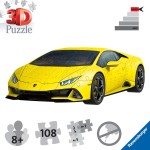 Ravensburger 3D Puzzle 108 Pcs Lamborghini Huracan - Yellow 11562 4005556115624
