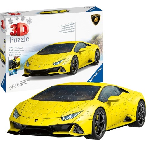 Ravensburger 3D Puzzle 108 Pcs Lamborghini Huracan - Yellow 11562 4005556115624