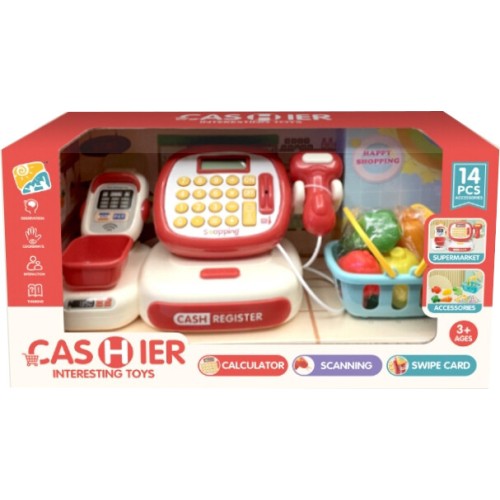 Toys-shop Choice Cash Register Set With Light,Sound(2*AA Without Battery) JU104471 6990225044719